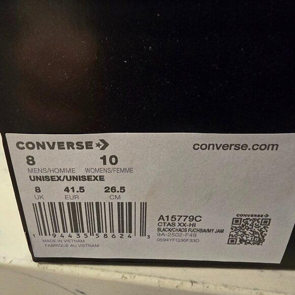 CONVERSE CHUCK TAYLOR ALL-STAR XXHi PRIDE [ A15779C ] Women's Size 10 NEW 2025 - Picture 8 of 11